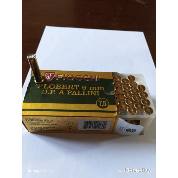 Boite de 50cartouches 9mm plomb 7.5