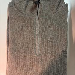 Sweat col zippe ch&acirc;taigne llvergreen