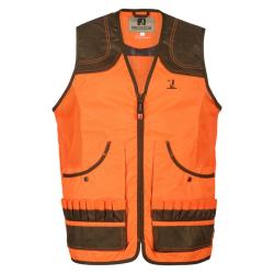 GILET DE CHASSE PERCUSSION SAVANE ORANGE - TAILLE XL