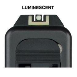 HAUSSE 6.1mm / GUIDON 4.1mm GLOCK ACIER - LUMINESCENTS - GMS
