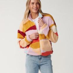 Veste Polaire Femme Rip Curl "RETRO SWELL STANDARD Z/T POLAR" XS Multicolore