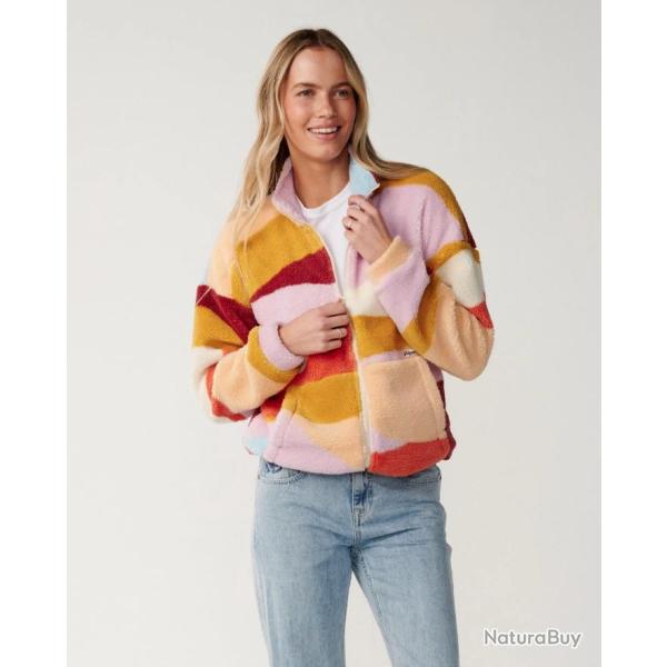 Veste Polaire Femme Rip Curl "RETRO SWELL STANDARD Z/T POLAR" XS Multicolore