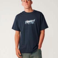 Tee Shirt Coton Homme Rip Curl "ARCHIVE MASHUP TEE" XL Bleu