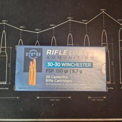cal. 30.30win FSP 150gr PPU 1 boite