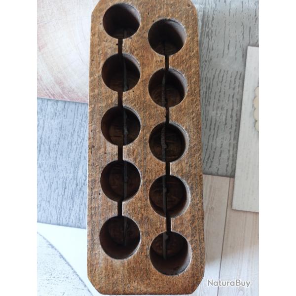 Plateau en bois pour cartouche