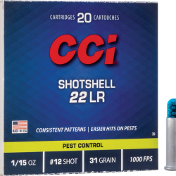 CART CCI C/22 LR SHOTSHELL PLOMB 12