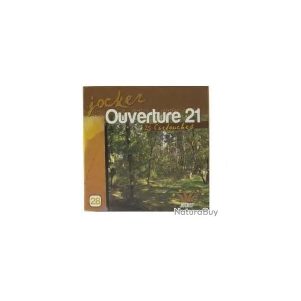Cartouches JOCKER ouverture calibre 28/70 21grs BG n�6 ou 8 x25 6