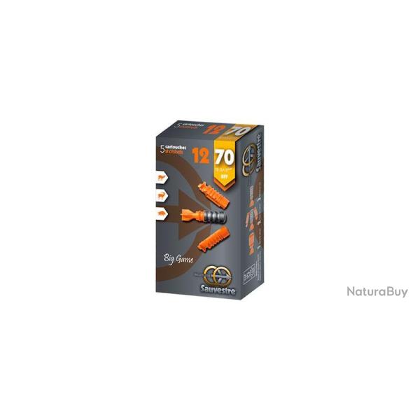 Cartouche a balle fleche SAUVESTRE BFF big gam - Cal: 12/70 - boite de 5