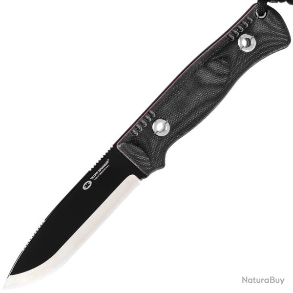 Couteau � lame fixe WITHARMOUR WOODLANDS VG10 Micarta