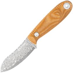 Couteau fixe WITHARMOUR NESSMUK Damas Micarta