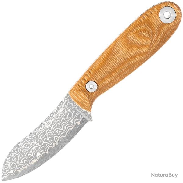 Couteau fixe WITHARMOUR NESSMUK Damas Micarta