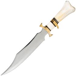 Couteau &agrave; lame fixe Bowie Rite Edge Os de chameau