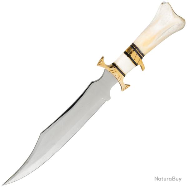 Couteau � lame fixe Bowie Rite Edge Os de chameau