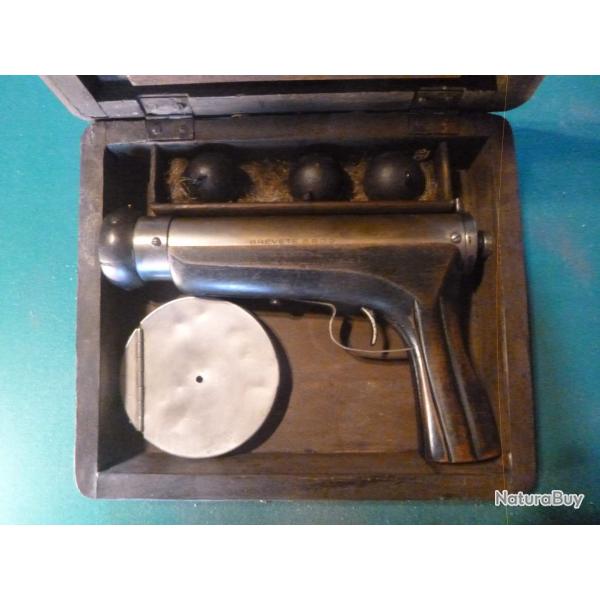 Tr�s rare pistolet lance amare avec tous ses accessoires