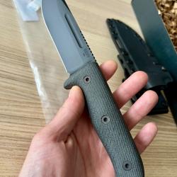 Reiff Knives Vicon Full Black DLC/MicartaCPM Magnacut