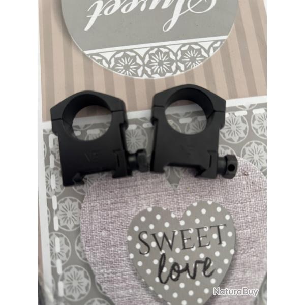 Collier fixe pour lunettes 25'4 quatre pour rail de 21