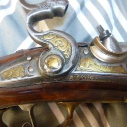 Splendide et rare fusil tromblon a crosse pliante et sign&eacute; Nase (suite )