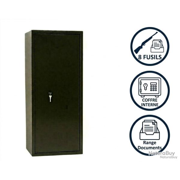 VENTE FLASH - Armoire � fusils 8 armes + coffre interne - Coffre fort - SECURITE