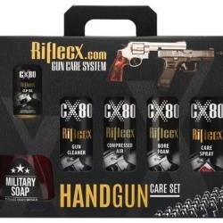 Kit entretien Armes Riflecx Handgun care set 8 produits