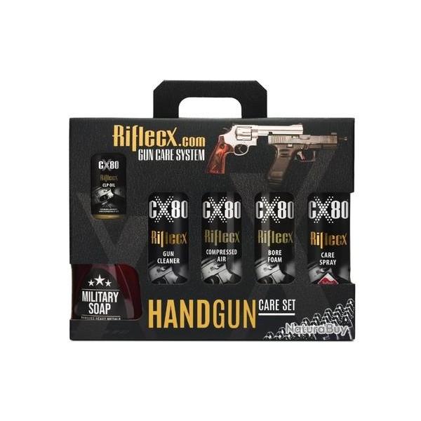 Kit entretien Armes Riflecx Handgun care set 8 produits