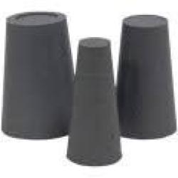 3 Bouchons caoutchouc pour silencieux 5x9x20 / 8x12x20 / 10.5x14.5x20mm