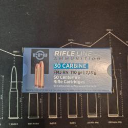 PPU 30 M1 FMJ RN 110gr