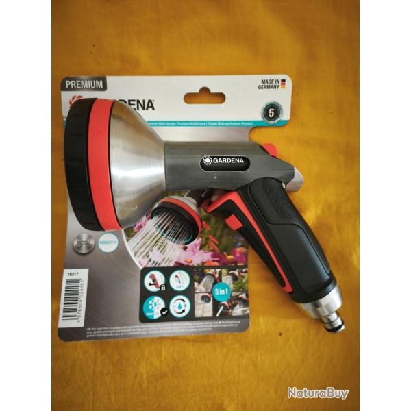 Gardena Pistolet d'arrosage Premium (5 en 1) - Neuf