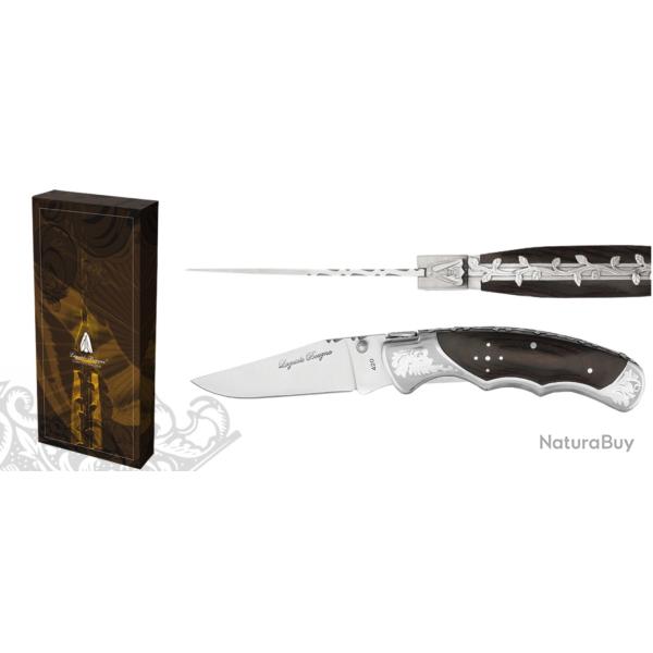 op� 1 � Couteau 11,5 cm "Baroque" - bois marron