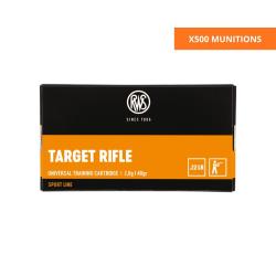 BOITE DE .22LR TARGET RIFLE 2.6G 40GR X500 - RWS