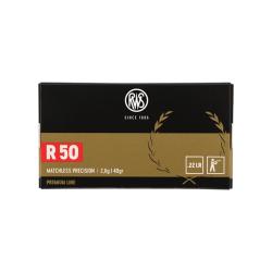 BOITE DE .22LR R50 2.6G 40GR X50 - RWS NEUF U UNIQUE