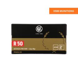 BOITE DE .22LR R50 2.6G 40GR X500 - RWS