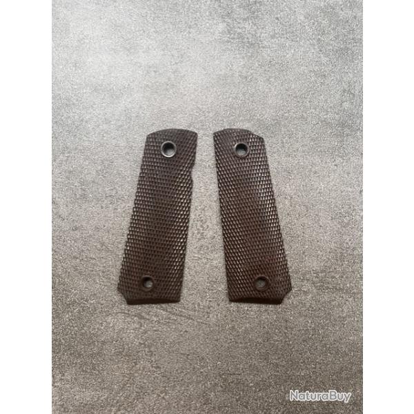 Paire de plaquettes Keyes Fiber pour 1911 A1 Remington rand, Ithaca ou USS