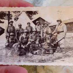 photographie 14-18 fusil mitrailleur . militaria