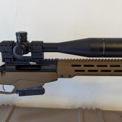tikka carabine t3x tact a1 coyote +lunette vortex golden eagle 15.60x52 +rds vortex industrie 5/8-24