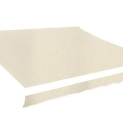 Tissu remplacement auvent polyester cr&egrave;me 280x245 cm protection UV