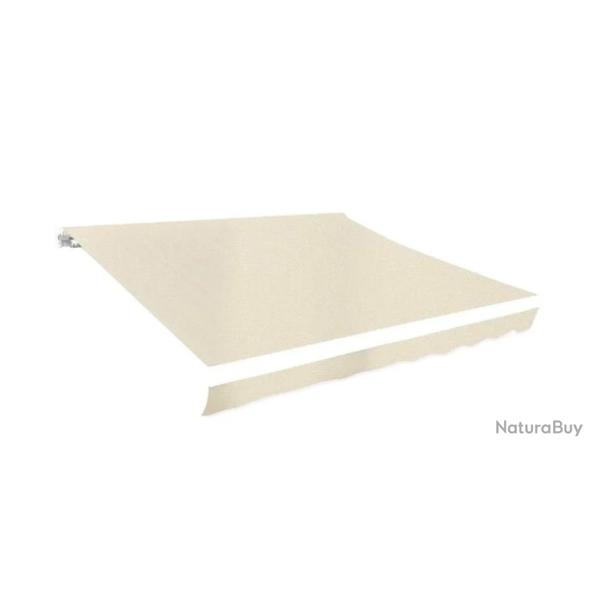 Tissu remplacement auvent polyester cr�me 280x245 cm protection UV