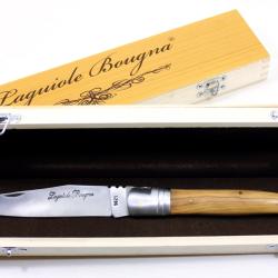 op&eacute; 1 � LB - Coffret - Couteau g&eacute;ant 18 cm pliant - teck