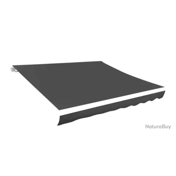 Tissu remplacement auvent polyester anthracite 280x245 cm protection UV