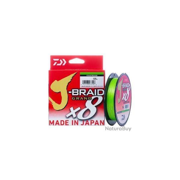 TRESSE DAIWA J.BRAID GRAND CHARTREUSE X8 BRINS 135M 0.18 mm