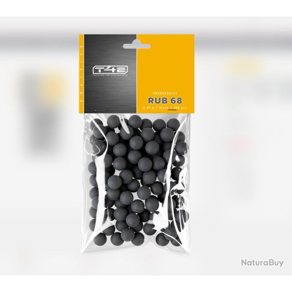DEFENSE ! BILLES CAOUTCHOUC CAL 68 X100 - LOT DE 2 PAQUETS