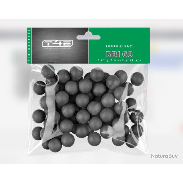 DEFENSE ! BILLES CAOUTCHOUC NOYAU ACIER CAL 68 X50 - LOT DE 2 SACHETS