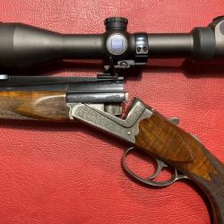 Occasion Kipplauf Chapuis OURAL cal 7RM avec Zeiss duralyt 3-12x56 ret 60i et montage pivotant.