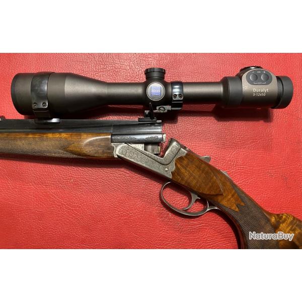 Occasion Kipplauf Chapuis OURAL cal 7RM avec Zeiss duralyt 3-12x56 ret 60i et montage pivotant.