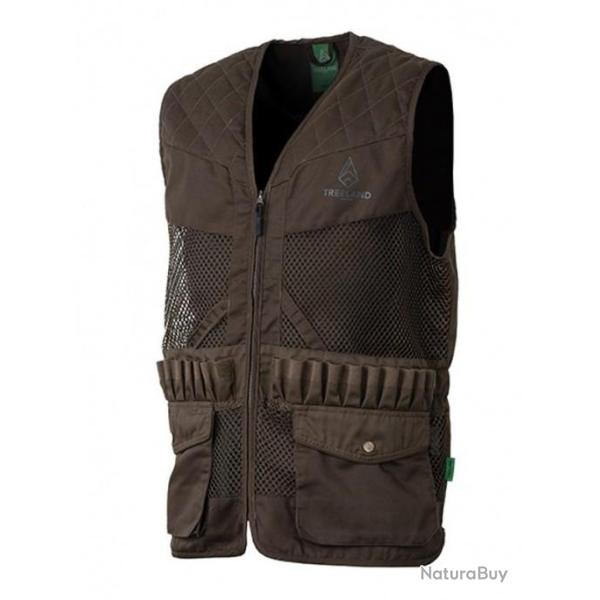 Gilet TREELAND Maille marron T609 M