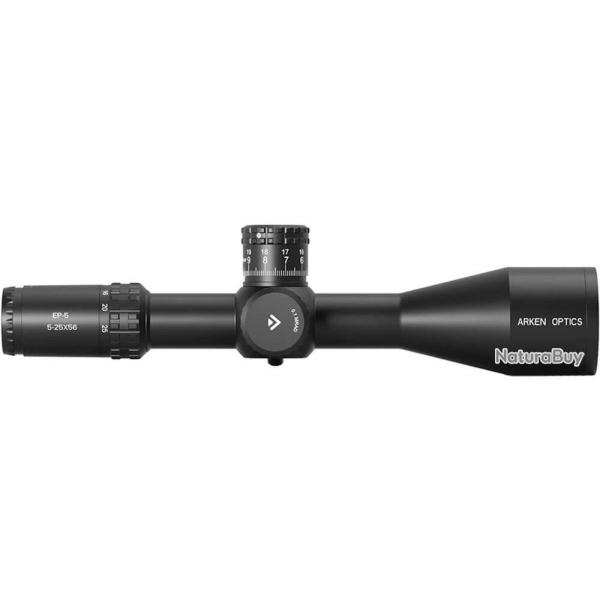 LUNETTE DE TIR LONGUE DISTANCE ARKEN EP-5 5-25x56 FFP RET.VPR-MOA