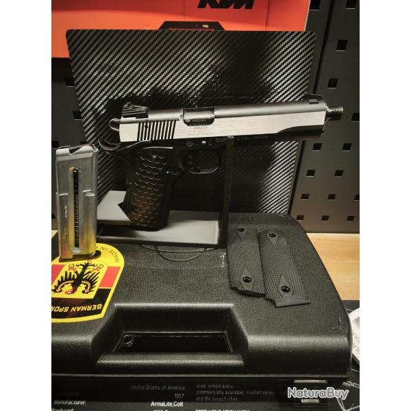 Pistolet GSG 1911 cal.22lr bicolore noir Stainless