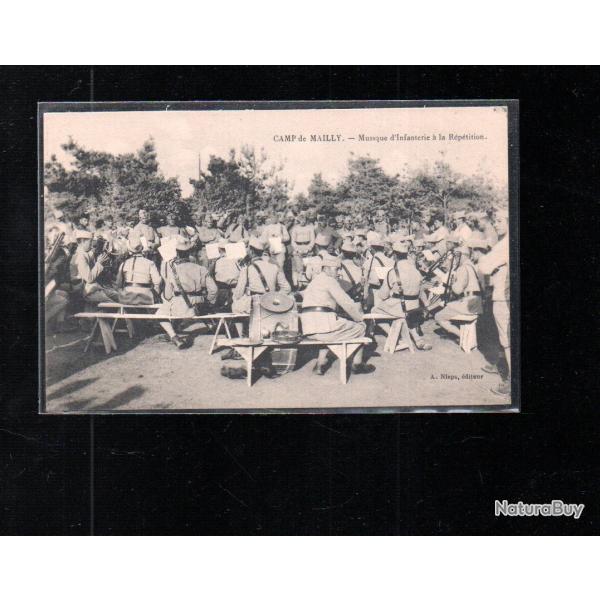 camp de mailly musique d'infanterie � la r�p�tition cpa