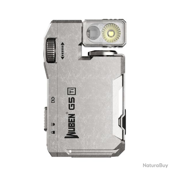 Wuben G5 - Lampe torche EDC porte-cl�s rechargeable 400 lumens - Titane