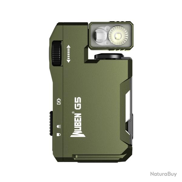 Wuben G5 - Lampe torche EDC porte-cl�s rechargeable 400 lumens - OD Green