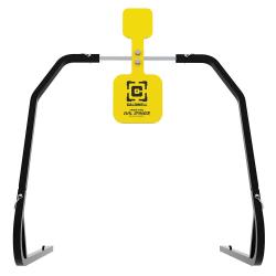 Cible rotative double en acier AR500 avec support pliable - cibles 12,7 et 20,3 cm